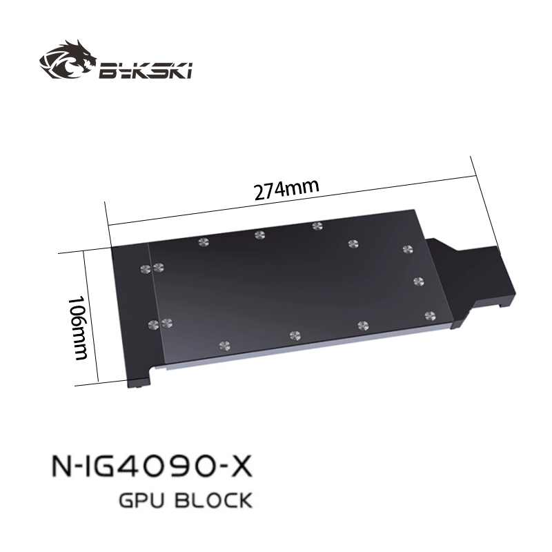Rtx 4090 Water Block - Bloc de refroidissement liquide pour GPU